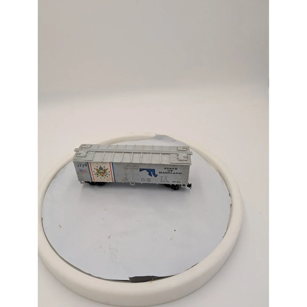 HO Scale State of Maryland 1776 Bicentennial Boxcar‎ Silver RP104 RP 104